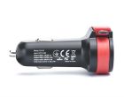 Автомобільний зарядний пристрій REAL-EL CA-35 (3USBx3.4A) Black/Orange + кабель microUSB (EL123160012)
