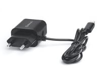 Мережевий зарядний пристрій REAL-EL CH-217 (2USB, 2.1A) Black + кабель Lightning (EL123160016)