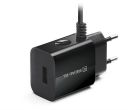 Сетевое зарядное устройство REAL-EL CH-217 (2USB, 2.1A) Black + кабель Lightning (EL123160016)