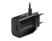 Сетевое зарядное устройство REAL-EL CH-217 (2USB, 2.1A) Black + кабель Lightning (EL123160016)
