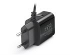 Сетевое зарядное устройство REAL-EL CH-217 (2USB, 2.1A) Black + кабель Lightning (EL123160016)