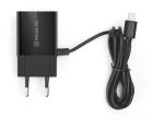 Сетевое зарядное устройство REAL-EL CH-217 (2USB, 2.1A) Black + кабель Lightning (EL123160016)