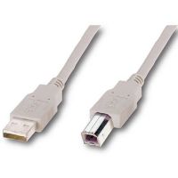 Кабель Atcom USB - USB Type-B V 2.0 (M/M), 3 м, ферит, білий пакет (8099)