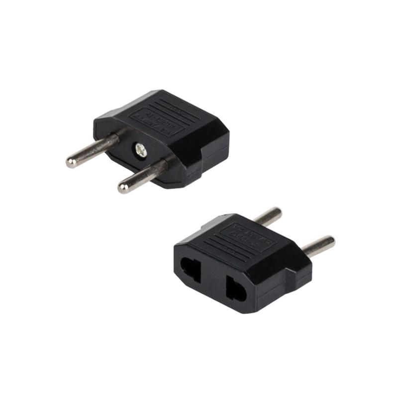 Переходник Atcom UK/US - EU Black (14345)