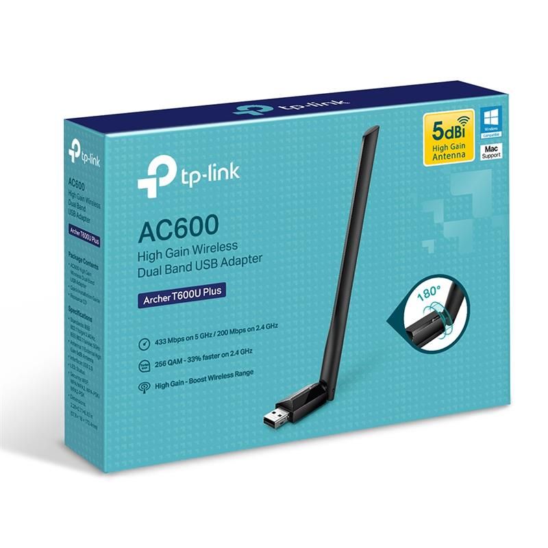 Бездротовий адаптер TP-Link (Archer T600U Plus)