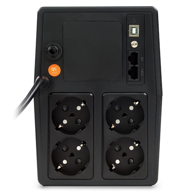 Джерело безперебійного живлення NJOY Horus Plus 1000 (PWUP-LI100H1-AZ01B), Lin.int., AVR, 4 x евро, USB, LCD, пластик (Horus Plus 1000 USB)