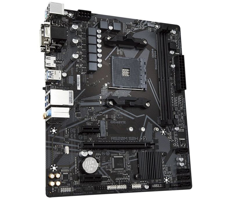 Материнська плата Gigabyte Socket AM4 (A520M S2H)