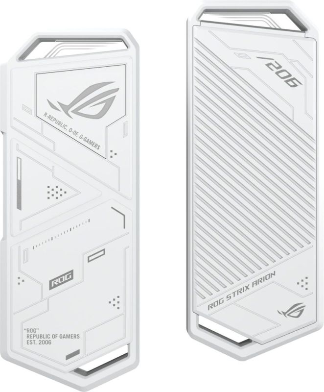 Внешний карман Asus ROG Strix Arion ESD-S1C PCIe NVMe M.2 2230/2242/2260/2280 USB Type-C 3.2 White (90DD02H1-B09000)