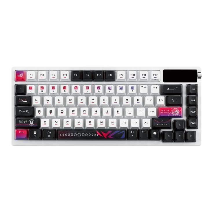 Клавиатура беспроводная Asus ROG Azoth X NX Snow V2 EN PBT White (90MP044F-BKUA30)
