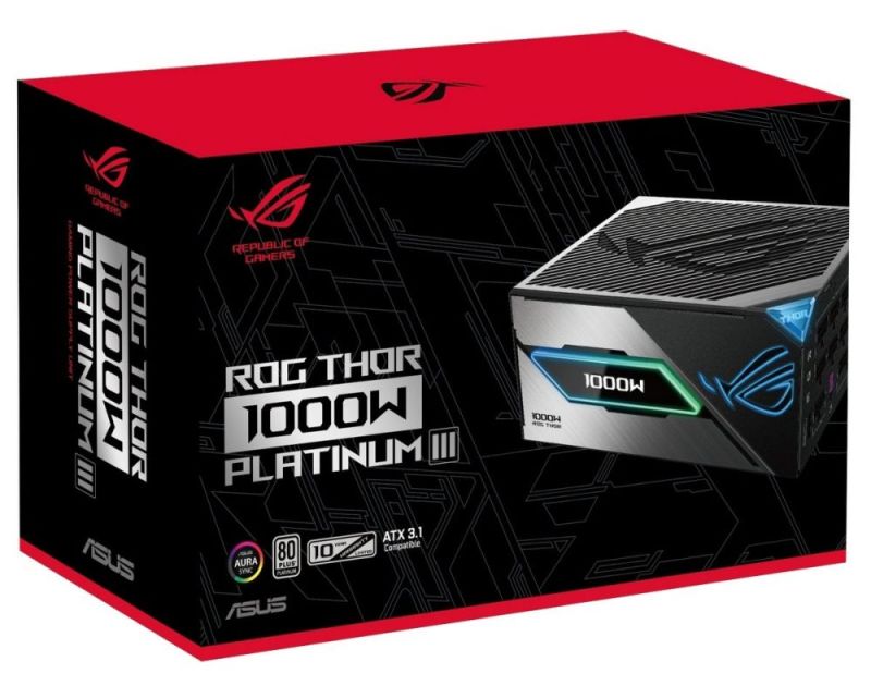 Блок живлення Asus ROG Thor 1000W Platinum III ROG Equalizer (90YE00V8-B0NA00)