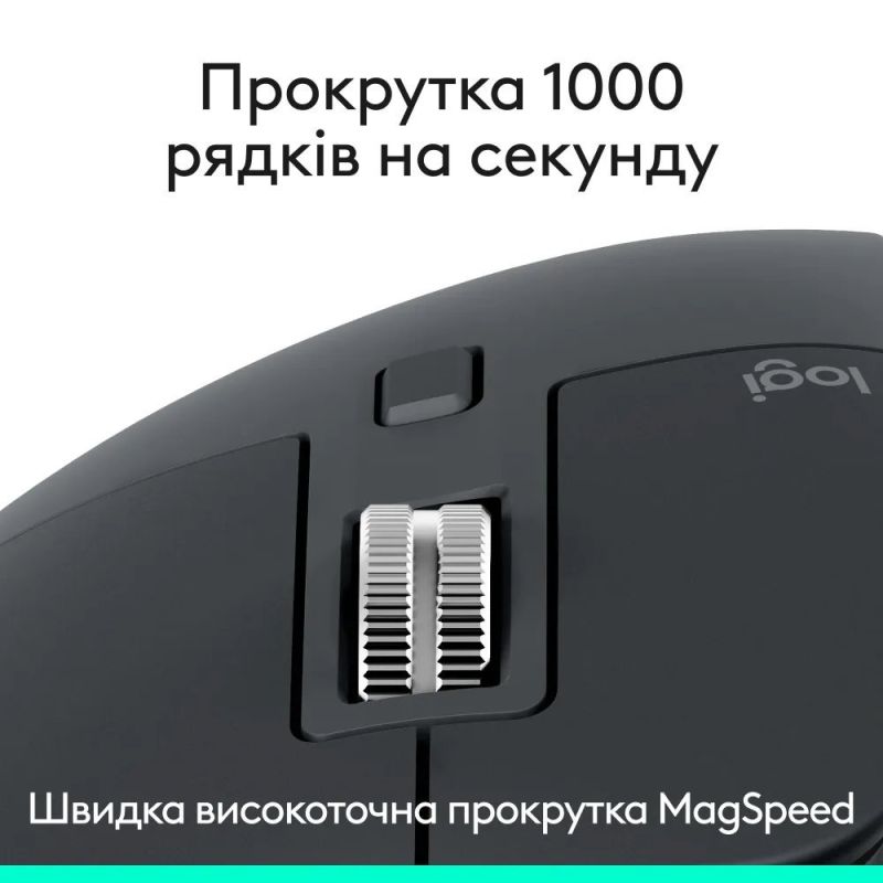Миша бездротова Logitech MX Master 3S Performance BE Graphite (910-007501)