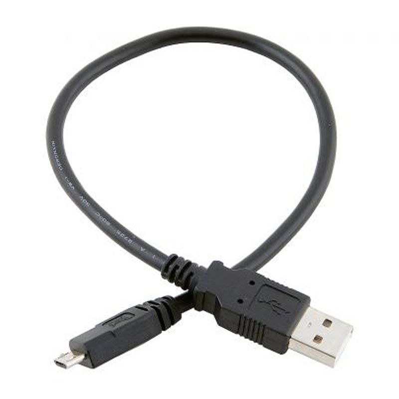 Кабель Atcom USB - micro USB V 2.0 (M/M), 0.8 м, черный пакет (9174)