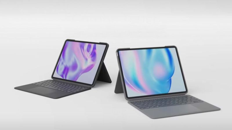 Чохол-клавiатура Logitech Combo Touch для Apple iPad Air 13 M2/M3 Oxford Grey (920-012618)