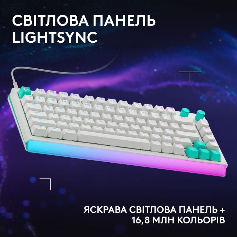 Клавиатура Logitech G512 X 75 White (920-013955)