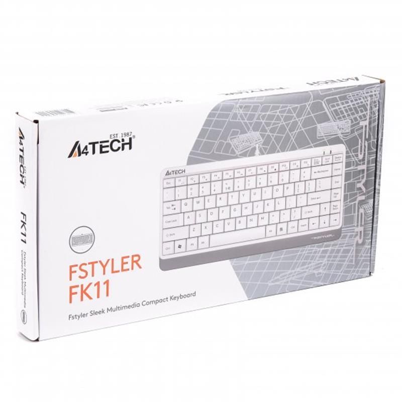Клавіатура A4Tech FK11 White (FK11 USB (White))