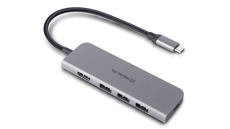 USB-хаб REAL-EL CQ-700 4 ports (EL123110002)