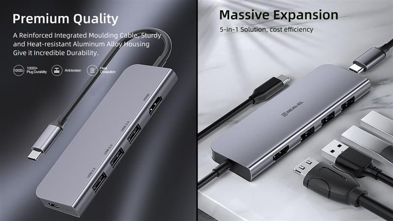 USB-хаб REAL-EL CQ-700 4 ports (EL123110002)