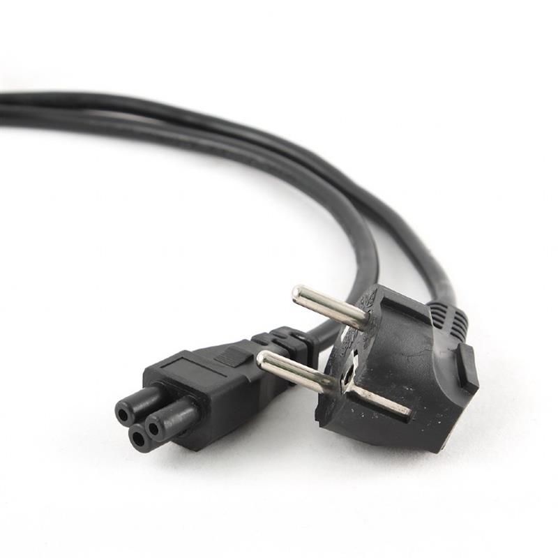 Кабель силовой Cablexpert CEE7/7-C5, 1 м, VDE, 3х0.75 мм, с заземлением, черный (PC-186-ML12-1M)