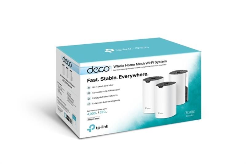 Комплект из трех Mesh Wi-Fi маршрутизаторов TP-Link (Deco S4(3-pack))