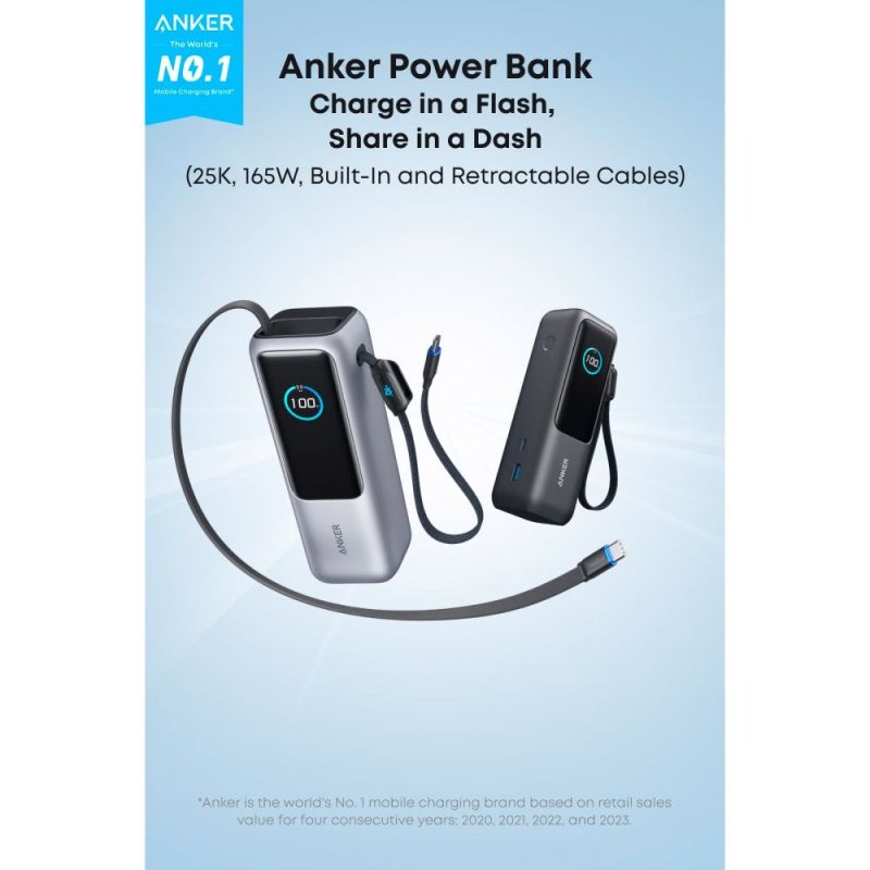 Универсальная мобильная батарея Anker Laptop 25000mAh 165W Silver (A1695H41)