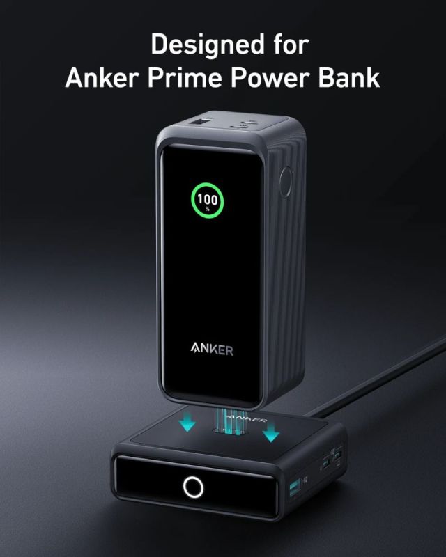 Сетевое зарядное устройство Anker Prime 100W, 2xUSB-C, 1xUSB-A, Pogo pin Black (A1902311)