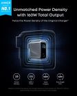 Мережевий зарядний пристрій Anker GaN Prime Charger 160W, 3xUSB-C, Display Silver (A2687341)
