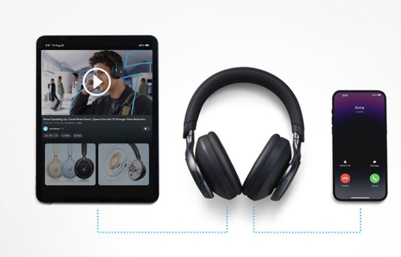 Bluetooth-гарнітура Anker SoundCore Space One Black (A3035G11)