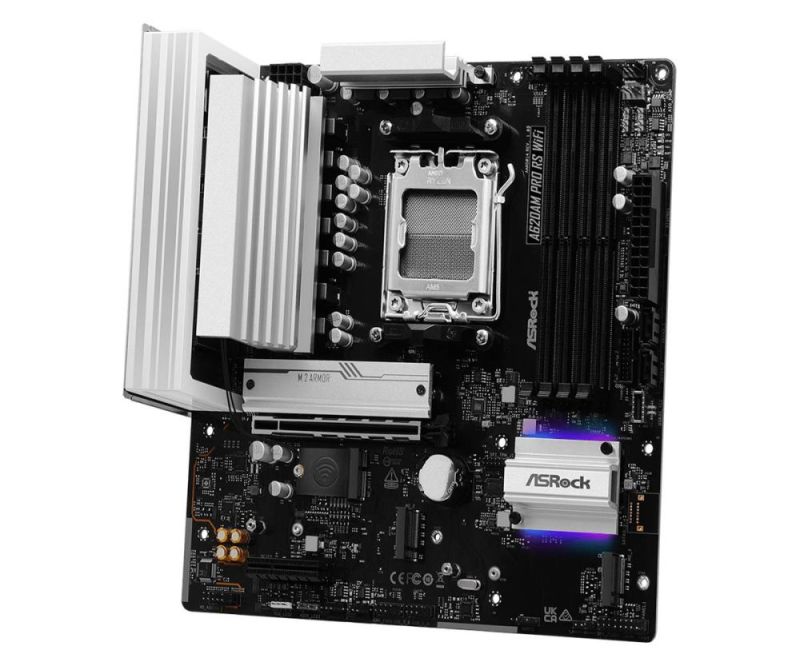 Материнська плата ASRock A620AM Pro RS WiFi Socket AM5 (A620AM PRO RS WIFI)
