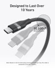 Кабель Anker Upcycled-Braided USB-C - USB-C (M/M), 240W, 1.8 м, Black (A82E2H12)