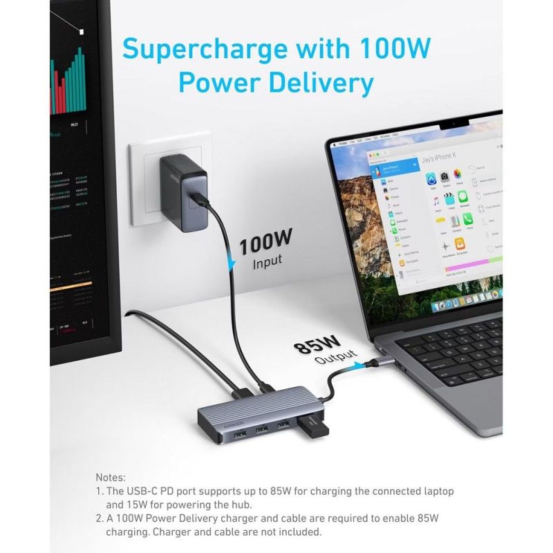 USB-хаб Anker USB-C 7-в-1 Black (A83740A2)