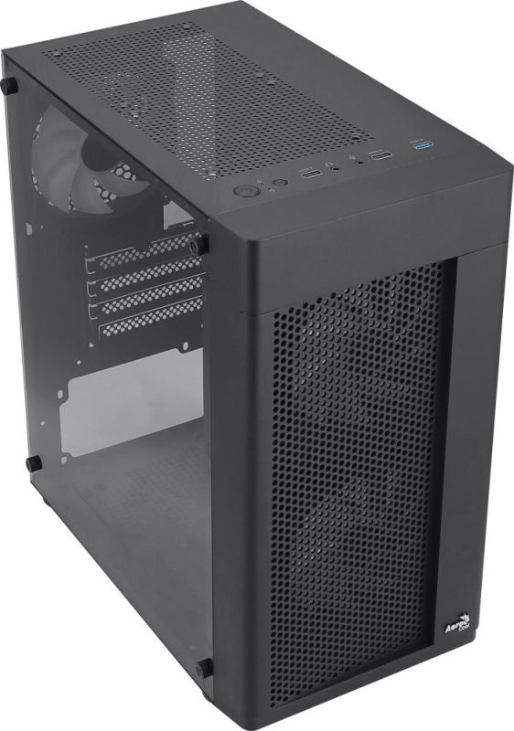 Корпус AeroCool Hexform-G-BK-v2 Black 600W (ACCX-PV38004.11)