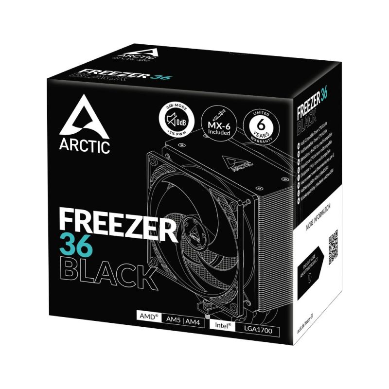 Кулер процессорный Arctic Freezer 36 Black (ACFRE00123A)