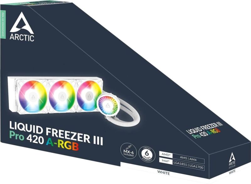 Система водяного охлаждения Arctic Liquid Freezer III Pro 420 A-RGB White (ACFRE00189A)