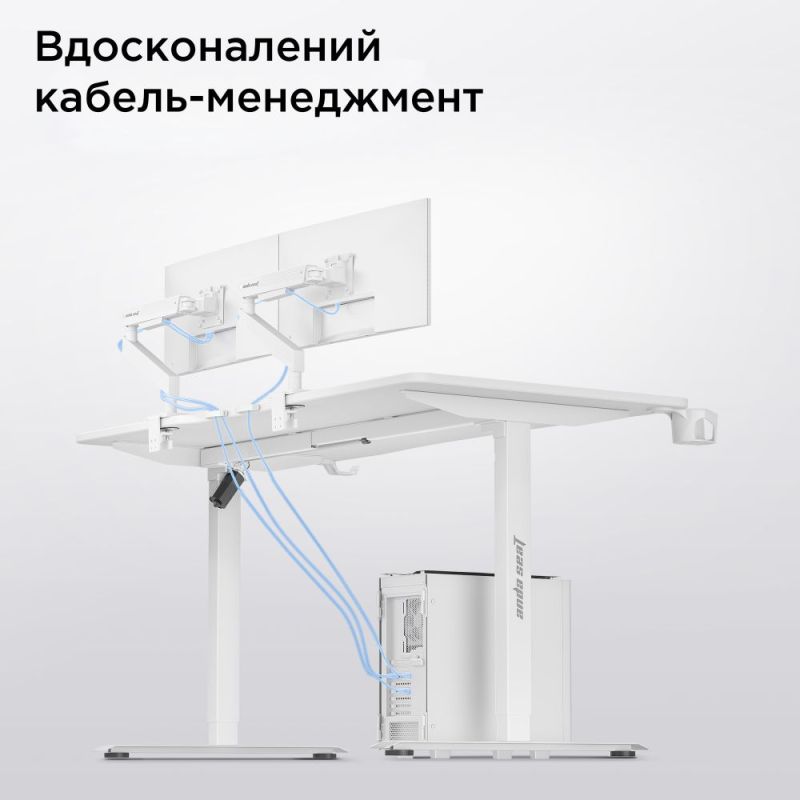 Комп`ютерний стіл Anda Seat Xtreme E 1400x750 White (AD-D-DD1-1400-06-W)
