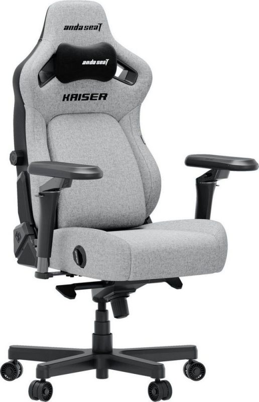 Крісло для геймерів Anda Seat Kaiser 4 V2 Size XL PVC Gray Fabric (AD12YDDC-XLL-20-G-CF-03)