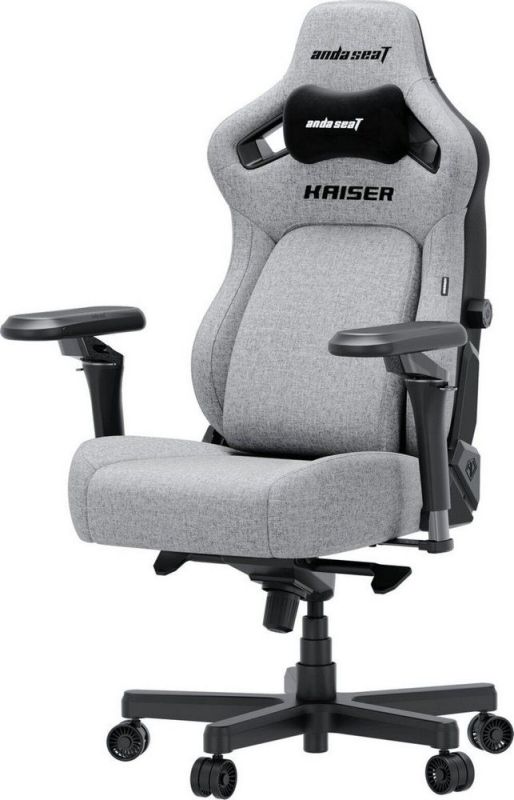 Крісло для геймерів Anda Seat Kaiser 4 V2 Size XL PVC Gray Fabric (AD12YDDC-XLL-20-G-CF-03)