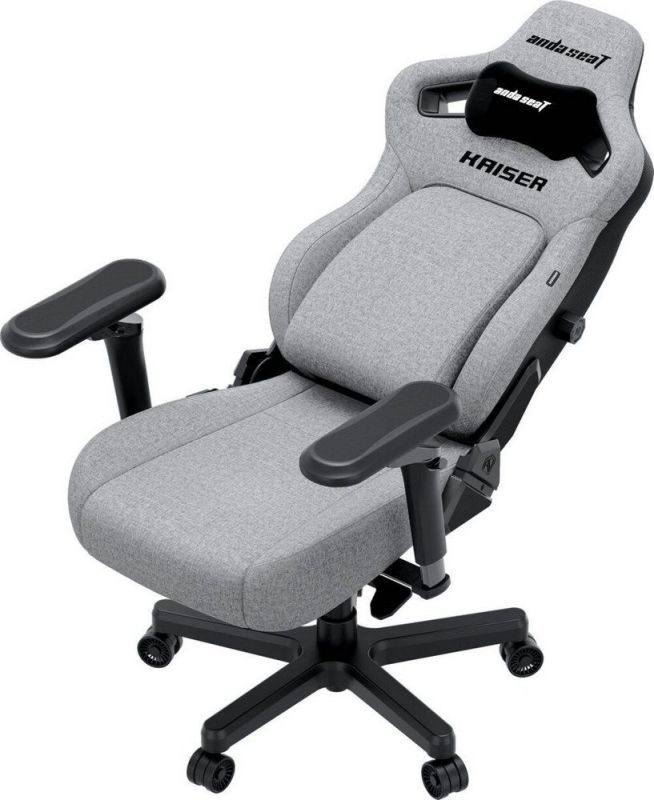 Крісло для геймерів Anda Seat Kaiser 4 V2 Size XL PVC Gray Fabric (AD12YDDC-XLL-20-G-CF-03)