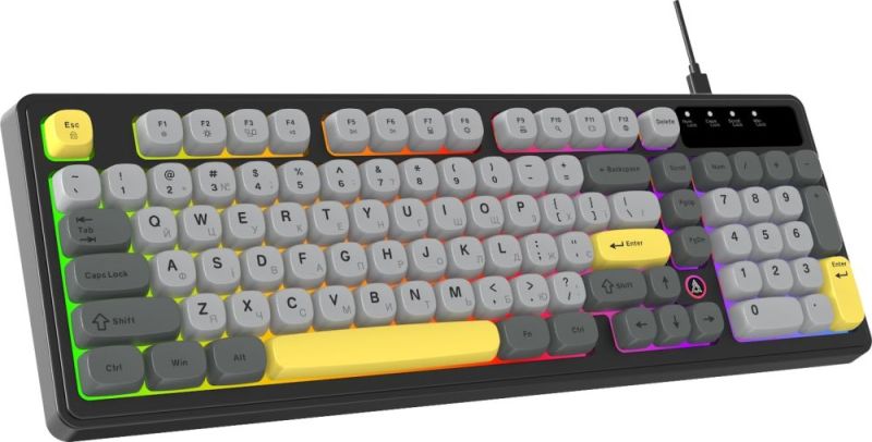 Клавіатура Ajazz AF98 Black USB-C Black Gray Yellow (AF98-BGY)