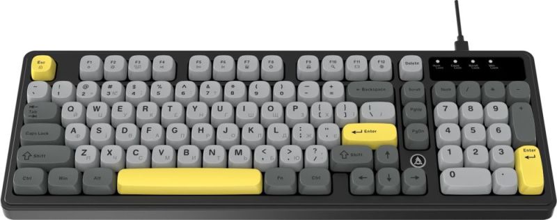 Клавіатура Ajazz AF98 Black USB-C Black Gray Yellow (AF98-BGY)