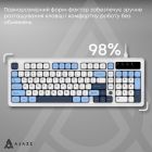 Клавіатура Ajazz AF98 Black USB-C Glacier Blue (AF98-GB)