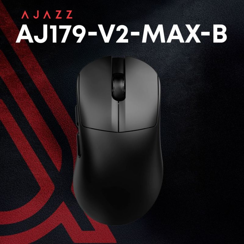 Миша бездротова Ajazz AJ179 V2 Max Black (AJ179-V2-MAX-B)