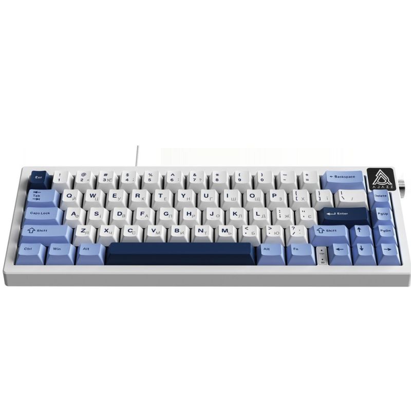 Клавіатура Ajazz AK650 Sea Salt Switch White USB-C (AK650-SS-BWB)