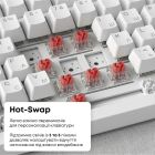 Клавіатура Ajazz AK820 Red Switch White USB-C (AK820-R-W)