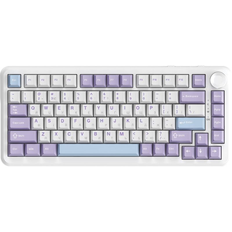 Клавіатура Ajazz AK820 Max Magnetic Switch White (AK820MAX-WM-PWB)