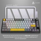 Клавіатура бездротова Ajazz AK820 Pro Flying Fish Switch Black RGB With Screen (AK820PRO-FF-BGY)
