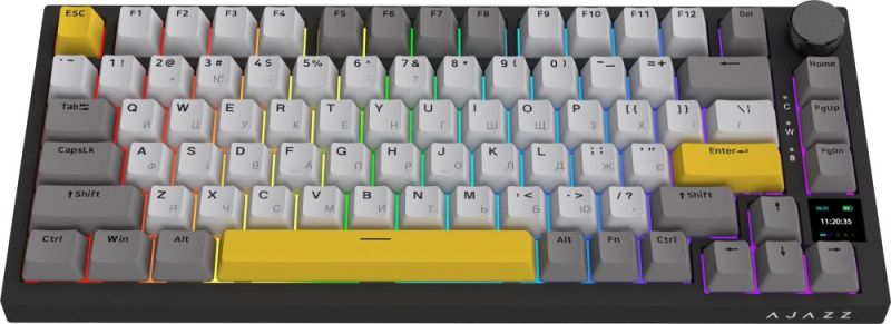 Клавиатура беспроводная Ajazz AK820 Pro Gift Switch Black (AK820PRO-G-BGY)