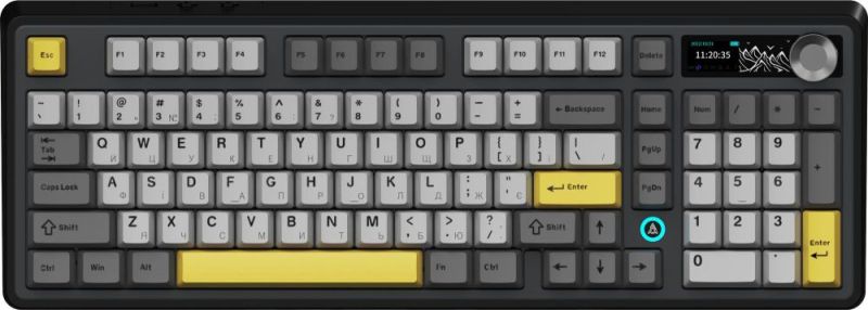 Клавіатура бездротова Ajazz AK980 V2 Gift Switch V2 Black (AK980-V2-G-BGY)
