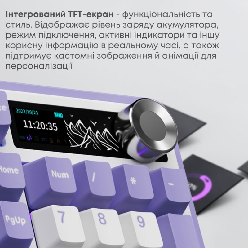 Клавіатура бездротова Ajazz AK980 V2 Gift Switch V2 White (AK980-V2-G-PWB)