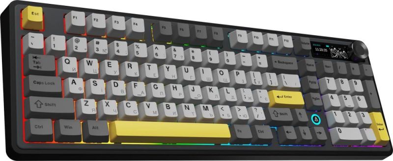 Клавіатура бездротова Ajazz AK980 V2 Maillard Switch Black (AK980-V2-M-BGY)