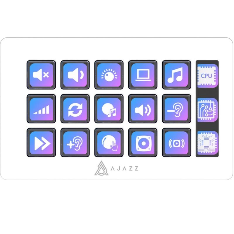 Контроллер для стриминга Ajazz AKP153E USB White (AKP153E-W)